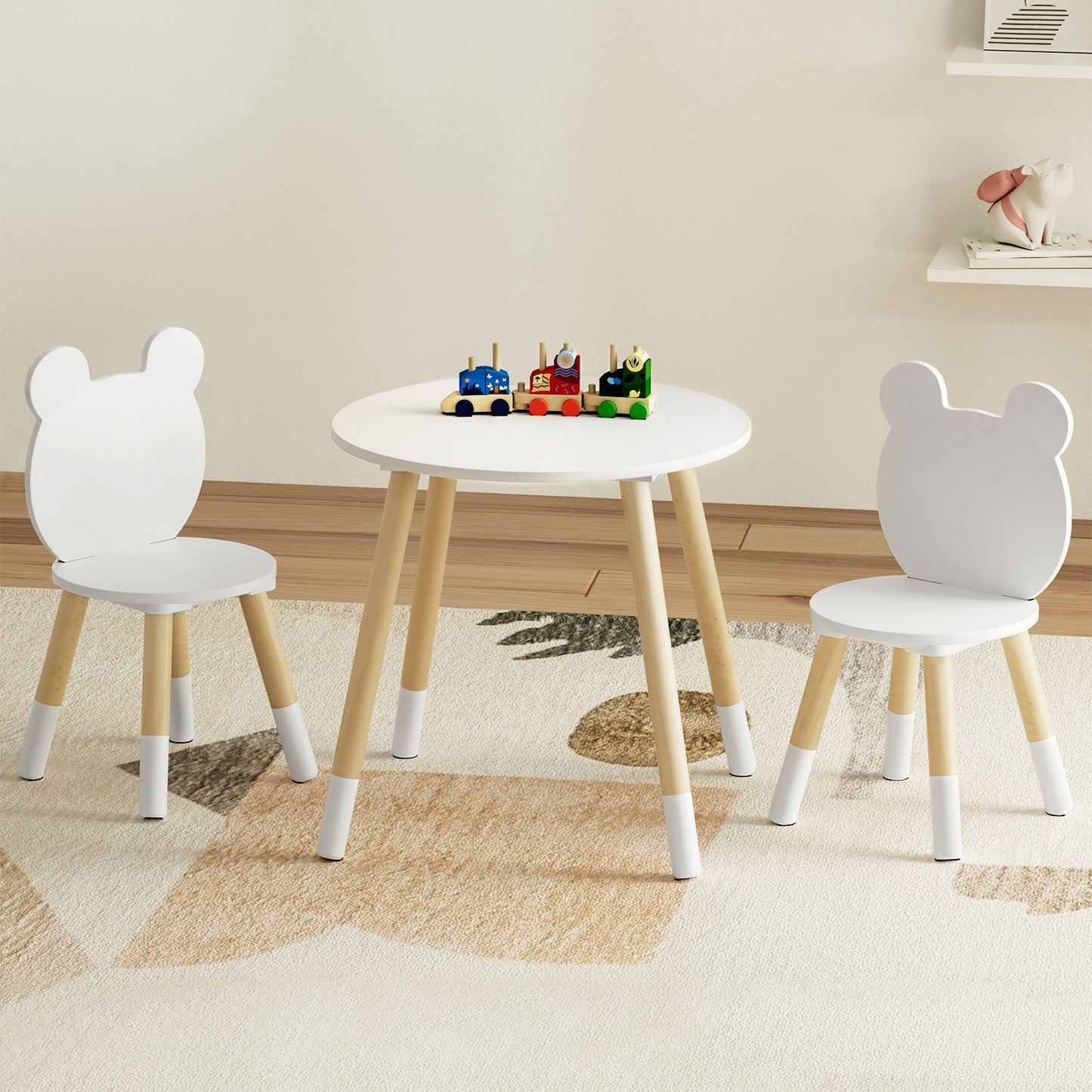 KEEZI KIDS 3PCE TABLE & CHAIRS SET