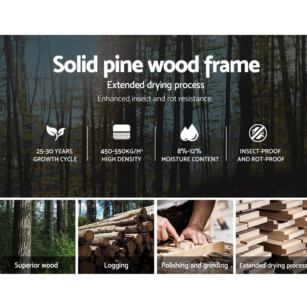 CASA SOLID PINE HOUSE BED FRAME