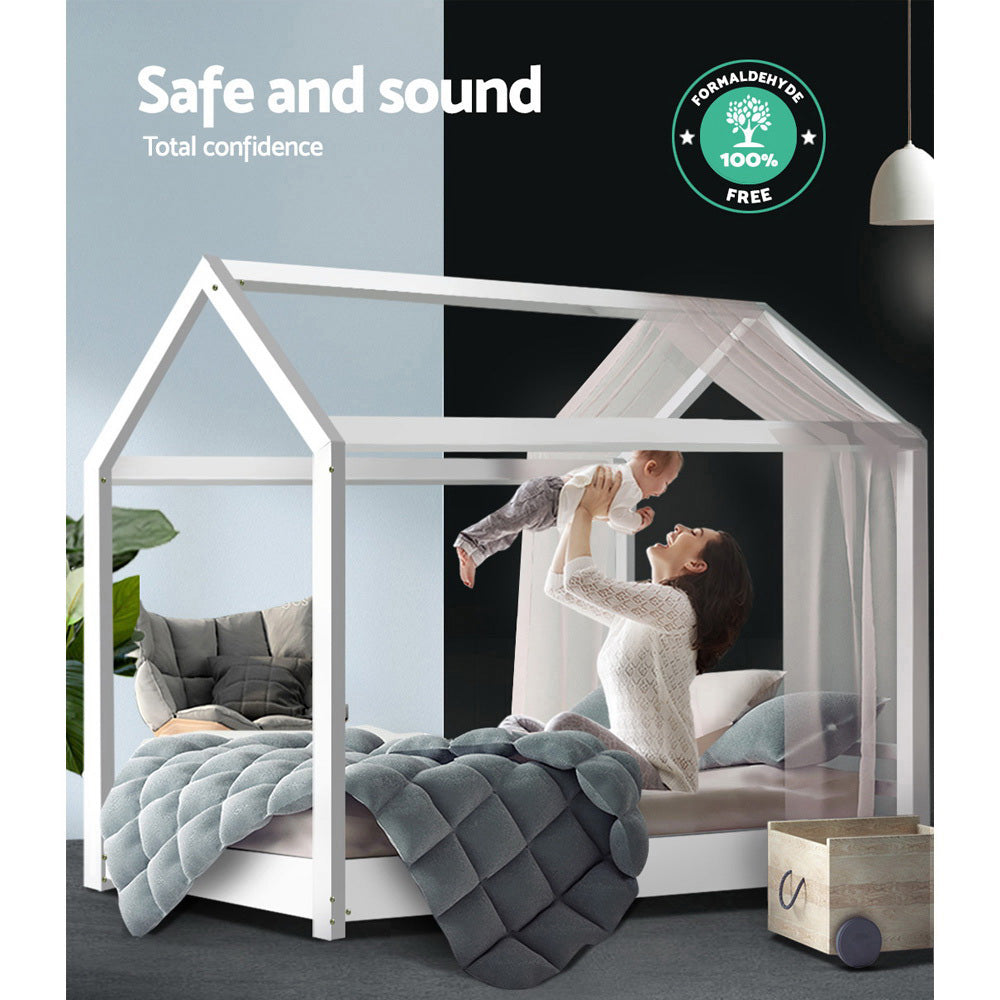CASA SOLID PINE HOUSE BED FRAME