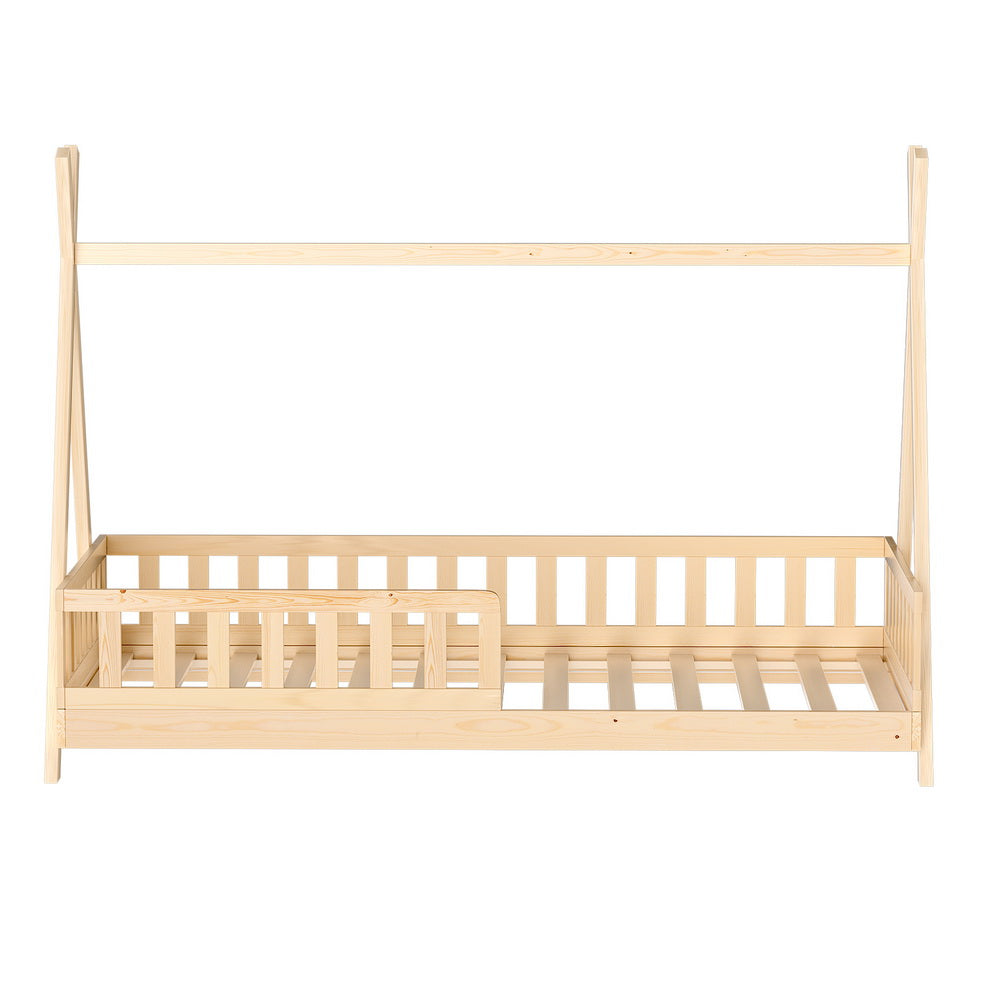 JESSE OAK WOODEN HOUSE BED