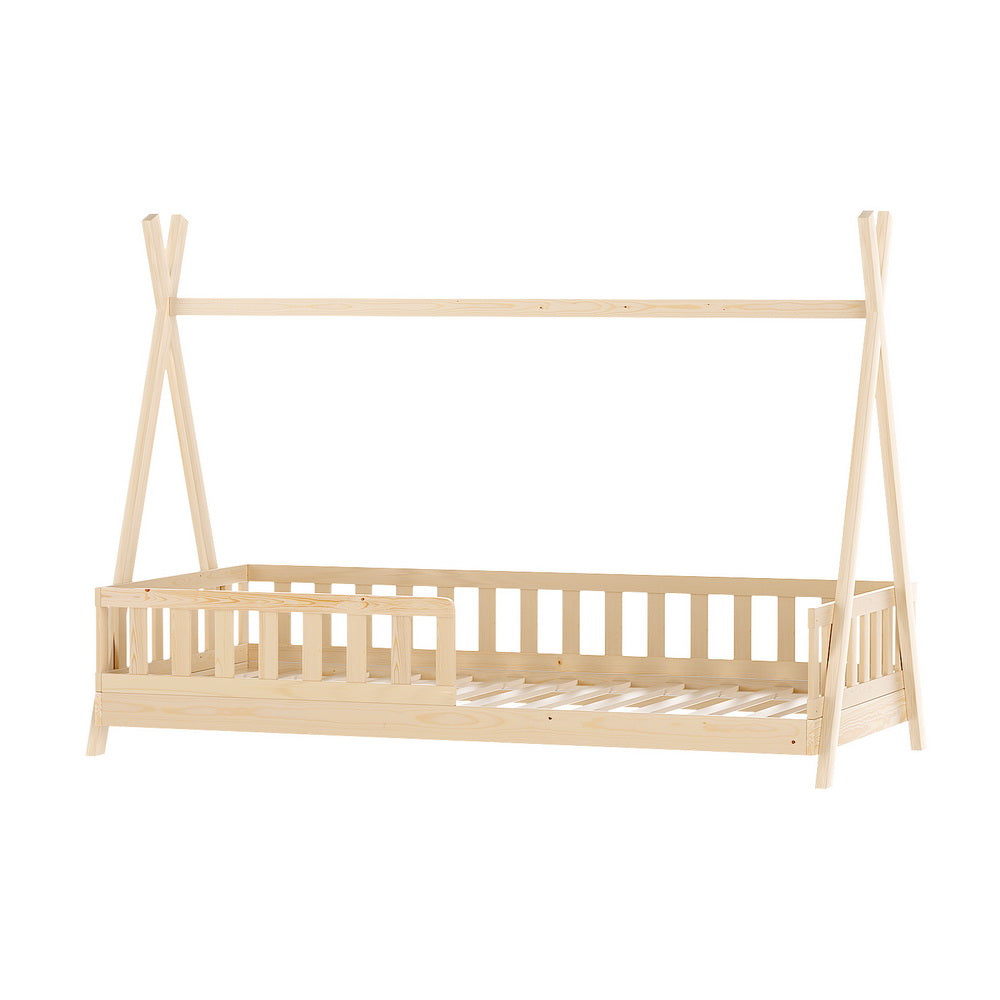 JESSE OAK WOODEN HOUSE BED