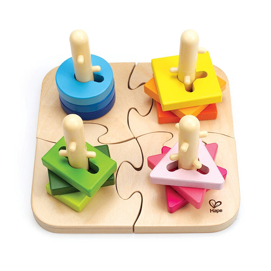 HAPE CREATIVE WOODEN PEG PUZZLE
