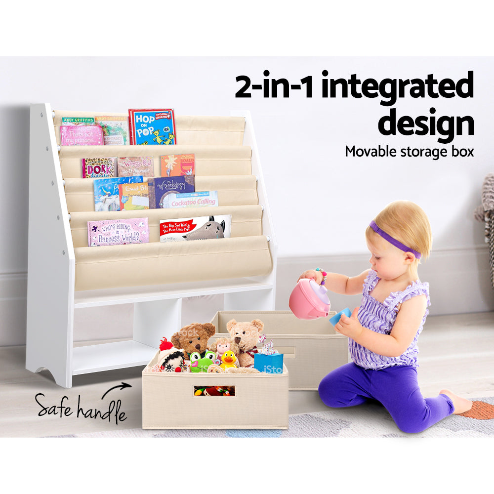 KEEZI KIDS 4 TIER STORAGE ORGANISER