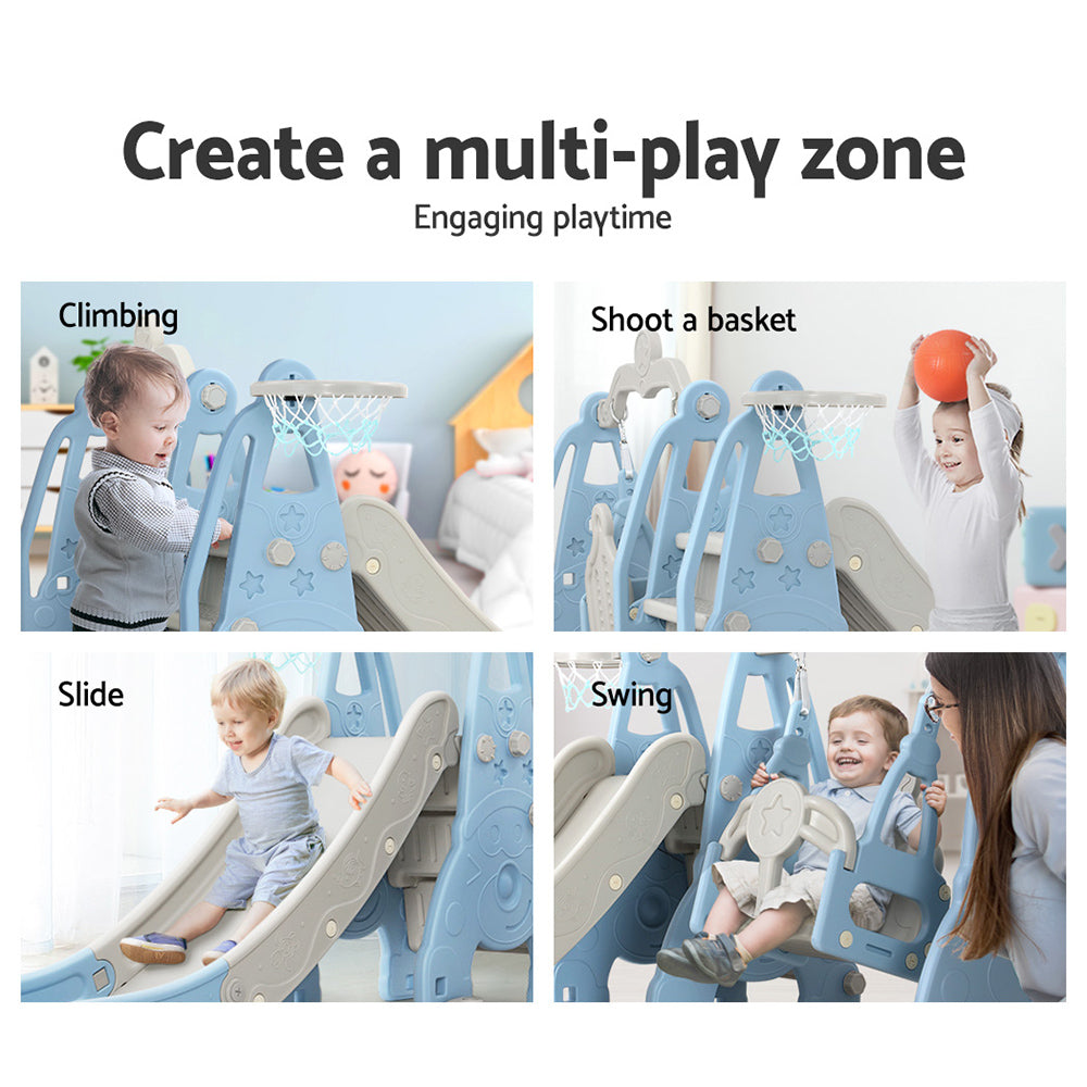 KEEZI KIDS 3 IN 1 OUTDOOR PLAYGROUND