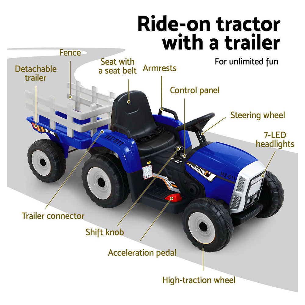 RIGO KIDS 12V ELECTRIC RIDE ON TRACTOR