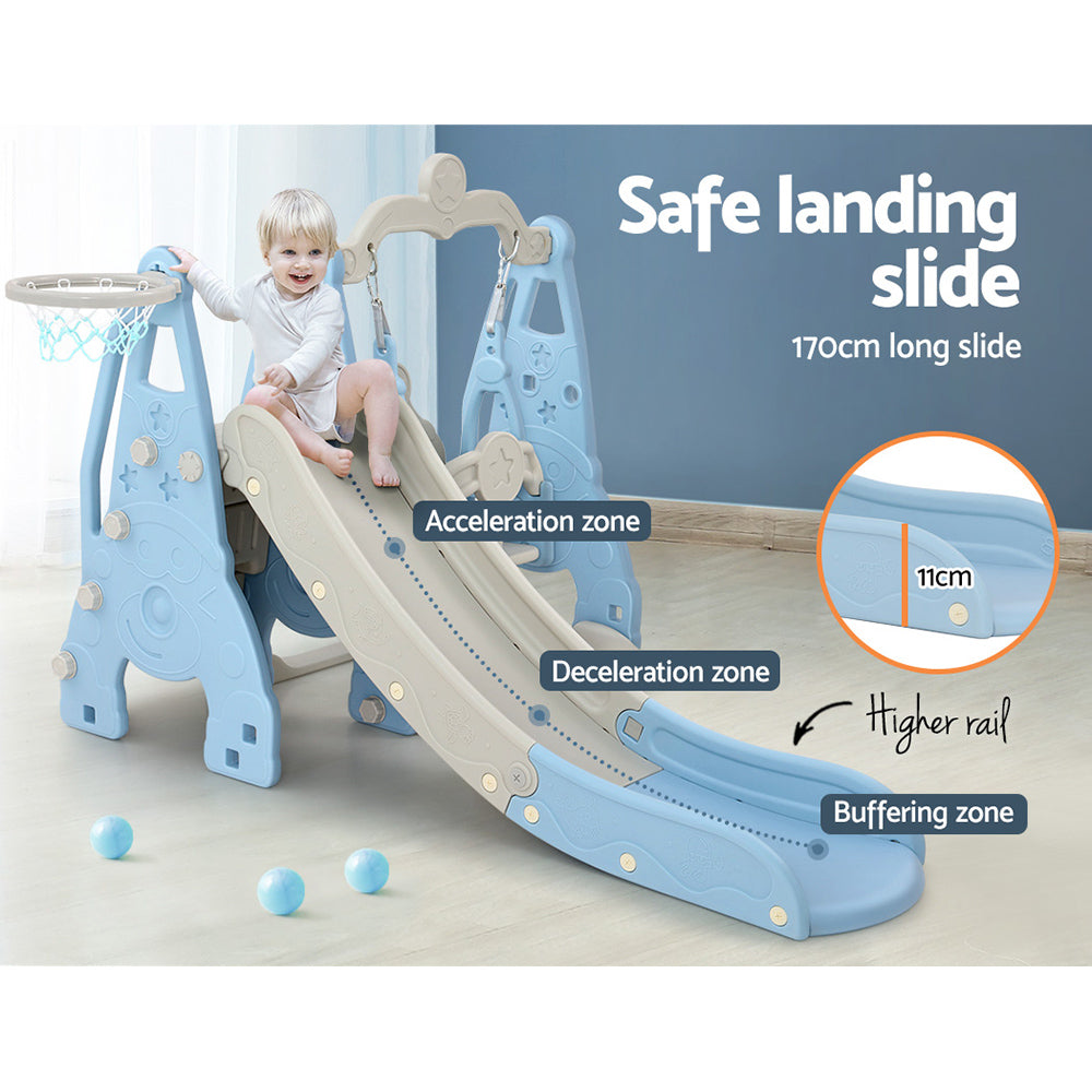 KEEZI KIDS 3 IN 1 OUTDOOR PLAYGROUND