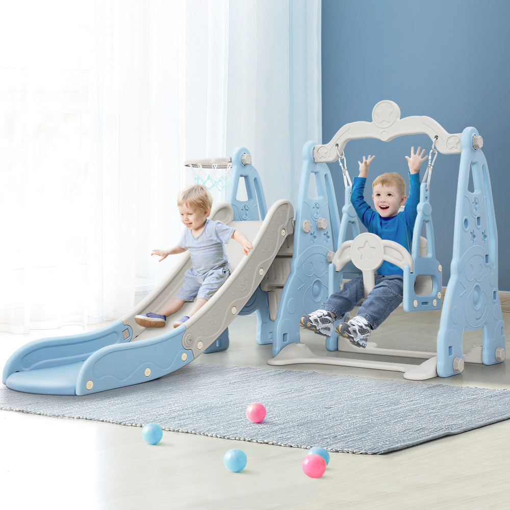 KEEZI KIDS 3 IN 1 OUTDOOR PLAYGROUND