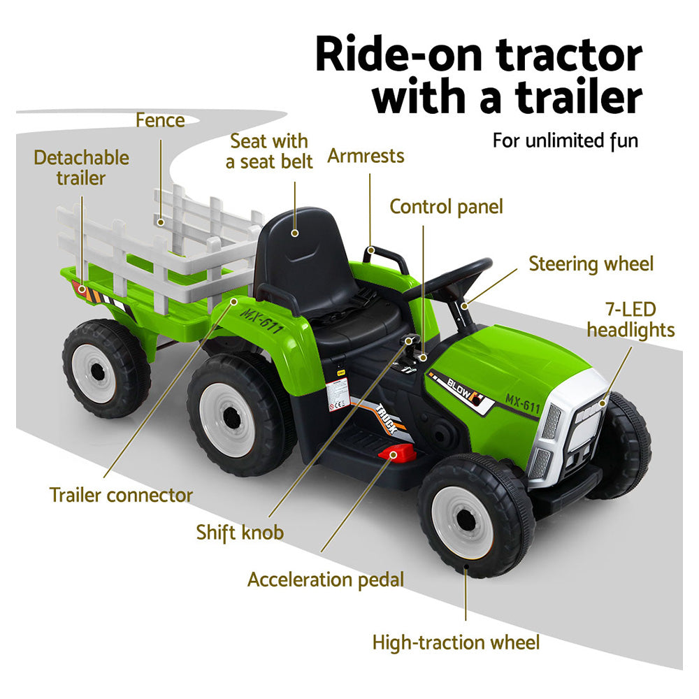 RIGO KIDS 12V ELECTRIC RIDE ON TRACTOR