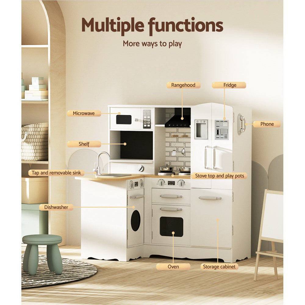 KEEZI KIDS WOODEN PLAY KITCHEN