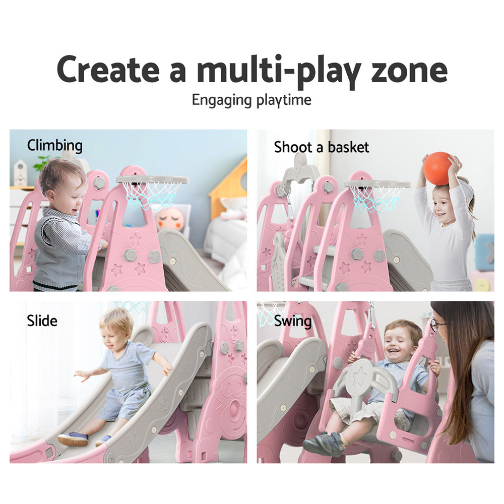 KEEZI KIDS 3 IN 1 OUTDOOR PLAYGROUND