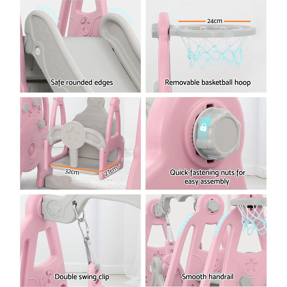 KEEZI KIDS 3 IN 1 OUTDOOR PLAYGROUND