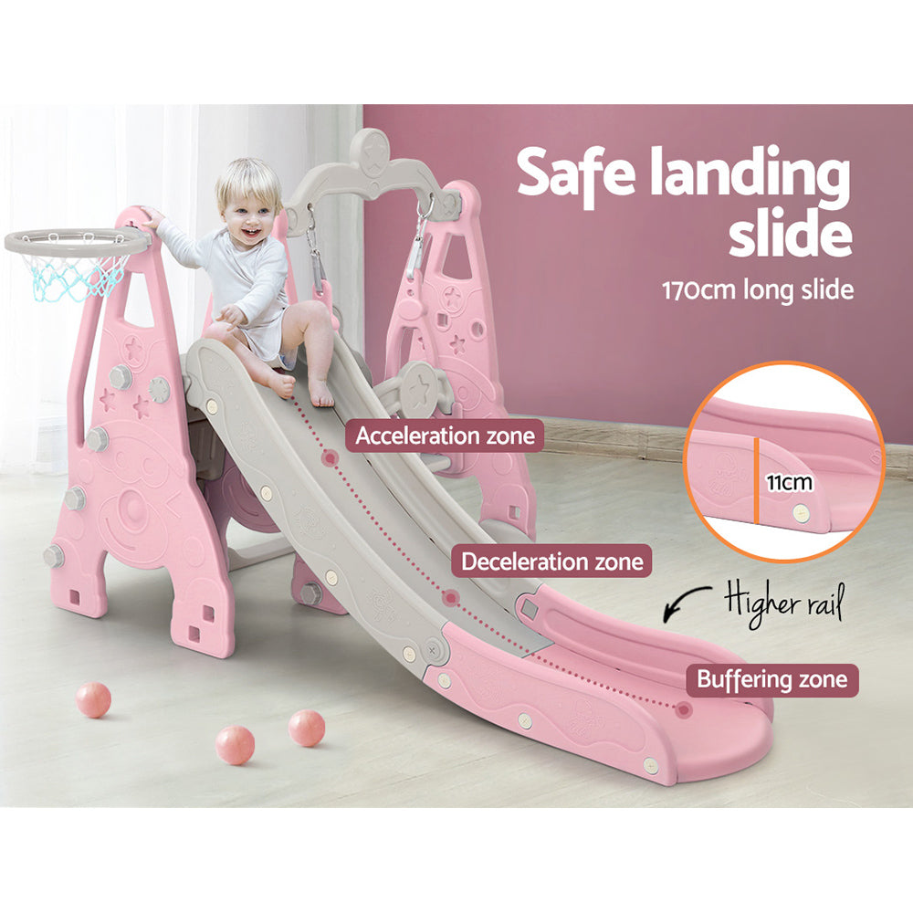 KEEZI KIDS 3 IN 1 OUTDOOR PLAYGROUND
