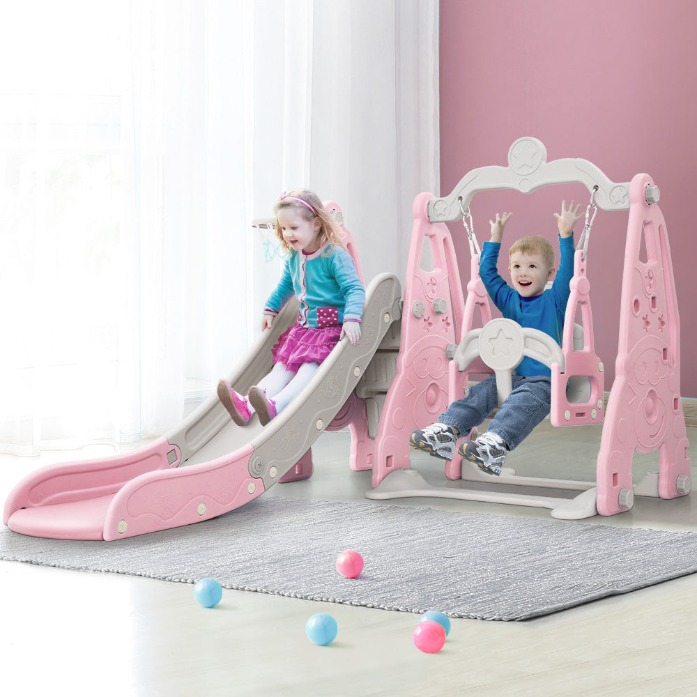 KEEZI KIDS 3 IN 1 OUTDOOR PLAYGROUND