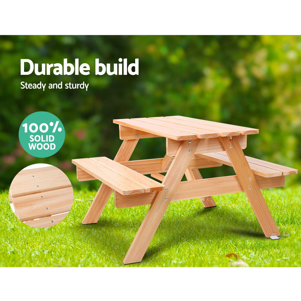 KEEZI KIDS OUTDOOR PICNIC BENCH SET
