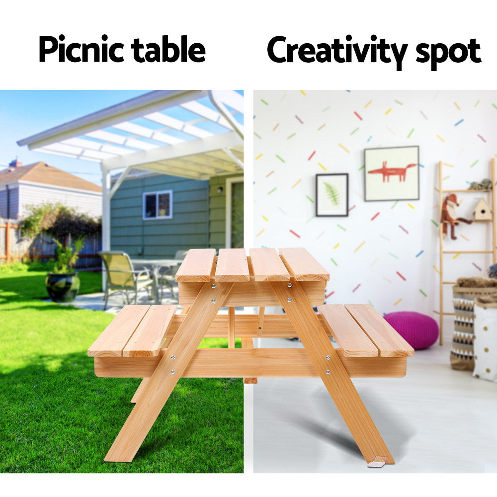 KEEZI KIDS OUTDOOR PICNIC BENCH SET