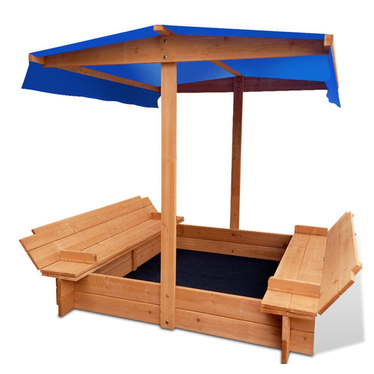 KEEZI KIDS SANDPIT WITH CANOPY