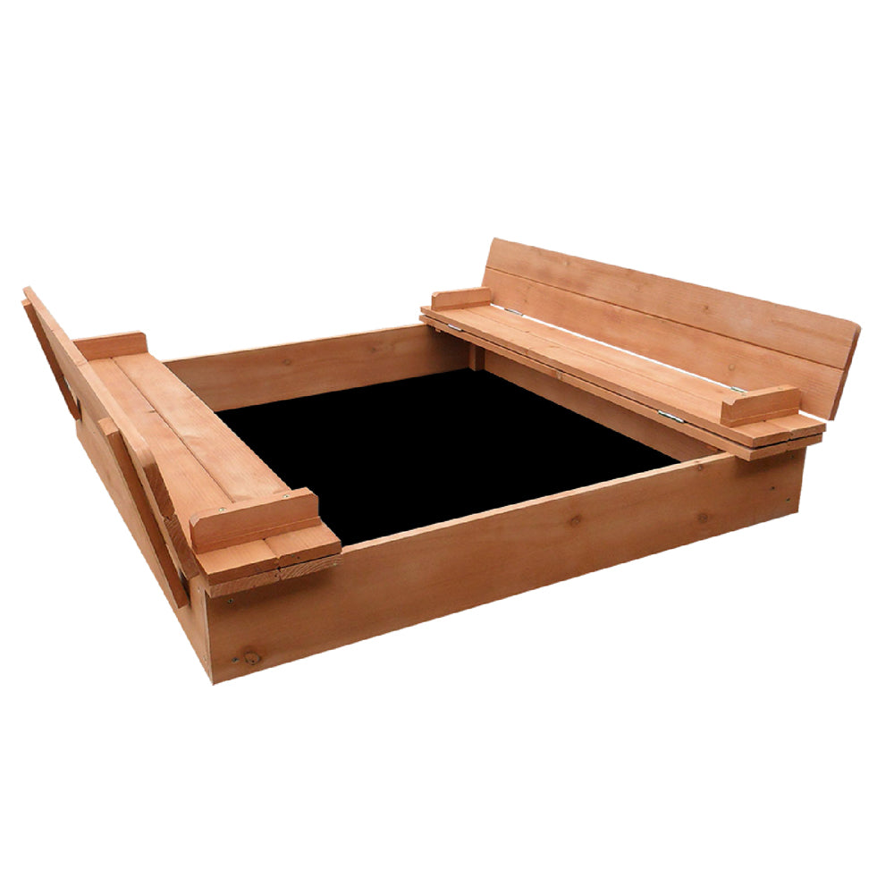KEEZI KIDS SANDPIT WITH FOLDABLE SEATS