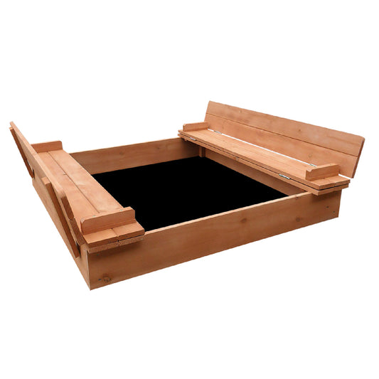 KEEZI KIDS SANDPIT WITH FOLDABLE SEATS