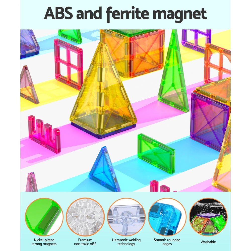 KEEZI KIDS 60PCE MAGNETIC BUILDING TILES