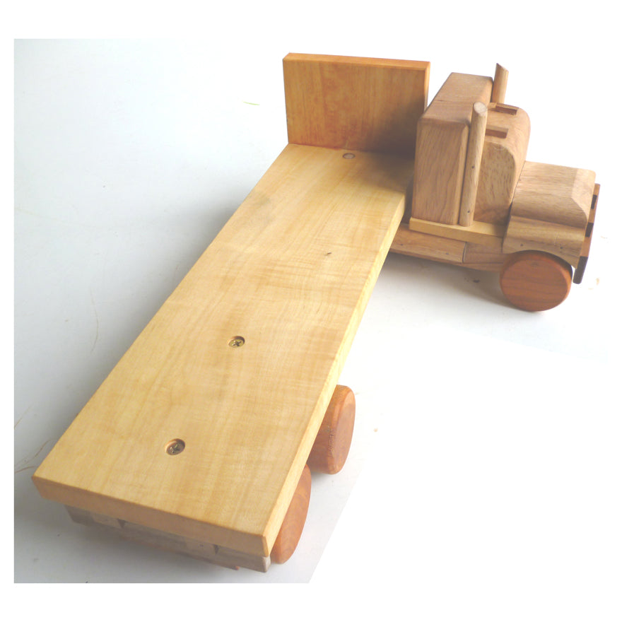 HAND CRAFTED NATURAL FLAT BACK TRUCK