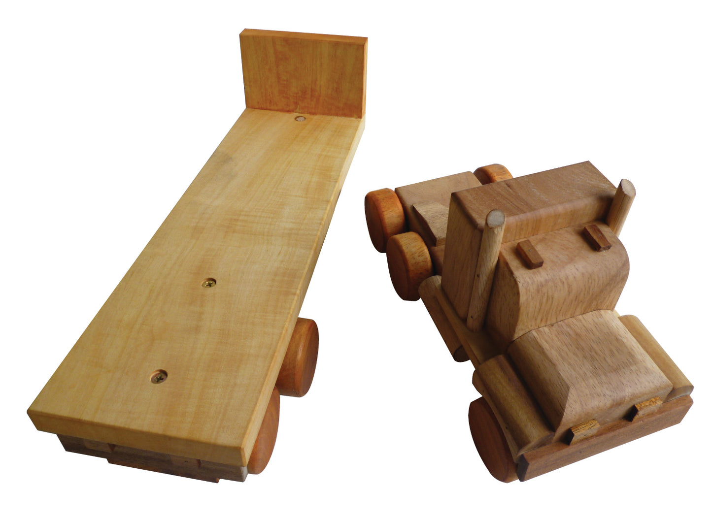 HAND CRAFTED NATURAL FLAT BACK TRUCK