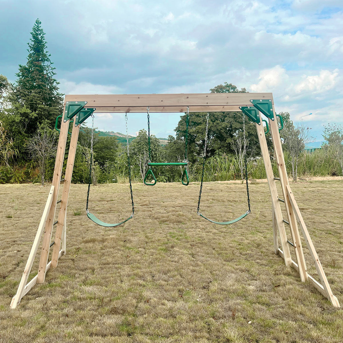 LIFESPAN KIDS DAINTREE 2 IN 1 MONKEY BARS SWING SET